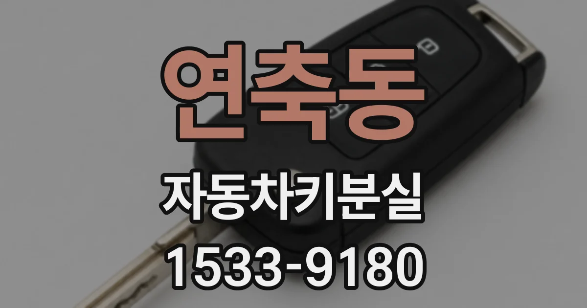 연축동 자동차키분실