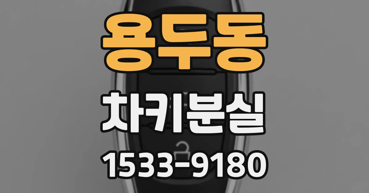 용두동 차키분실