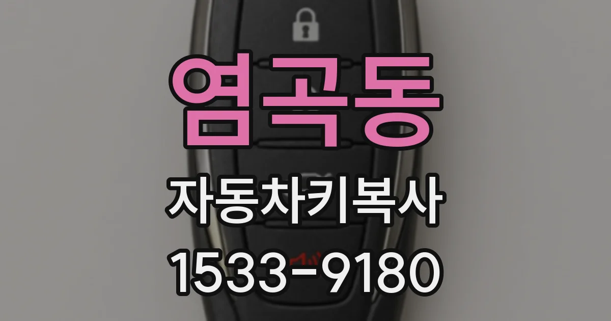 염곡동 자동차키복사