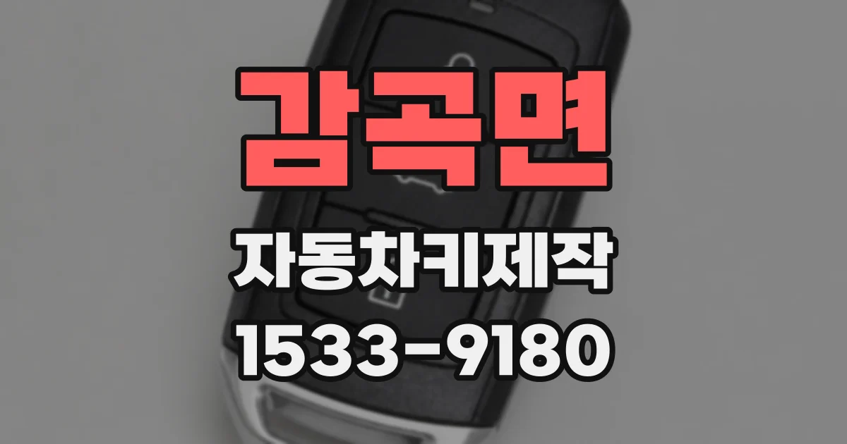감곡면 자동차키제작