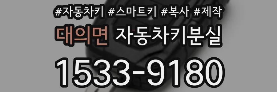대의면 자동차키분실