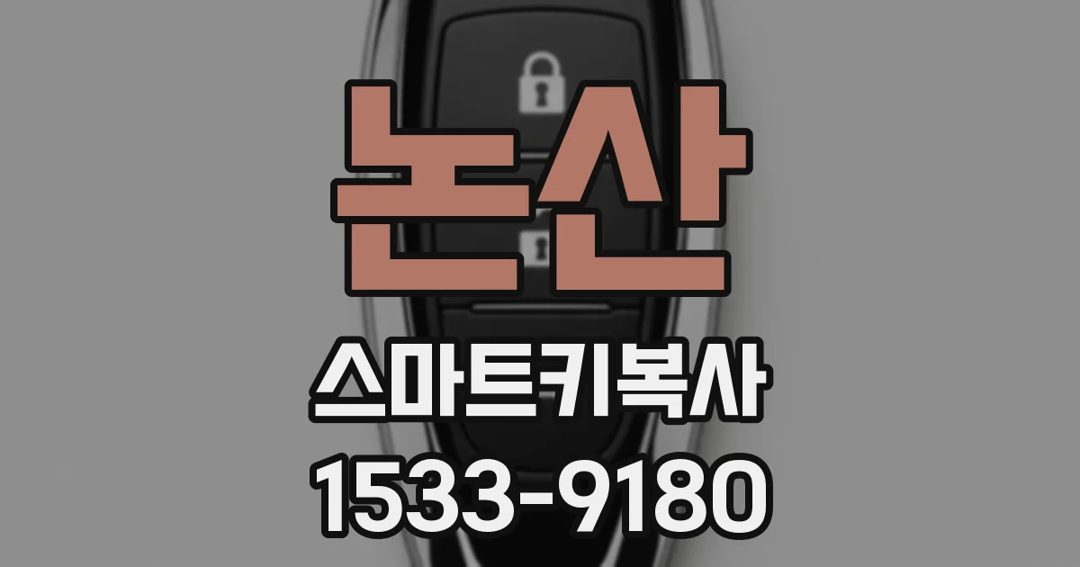 논산 스마트키복사