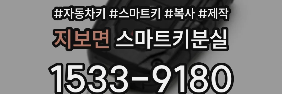 지보면 스마트키분실