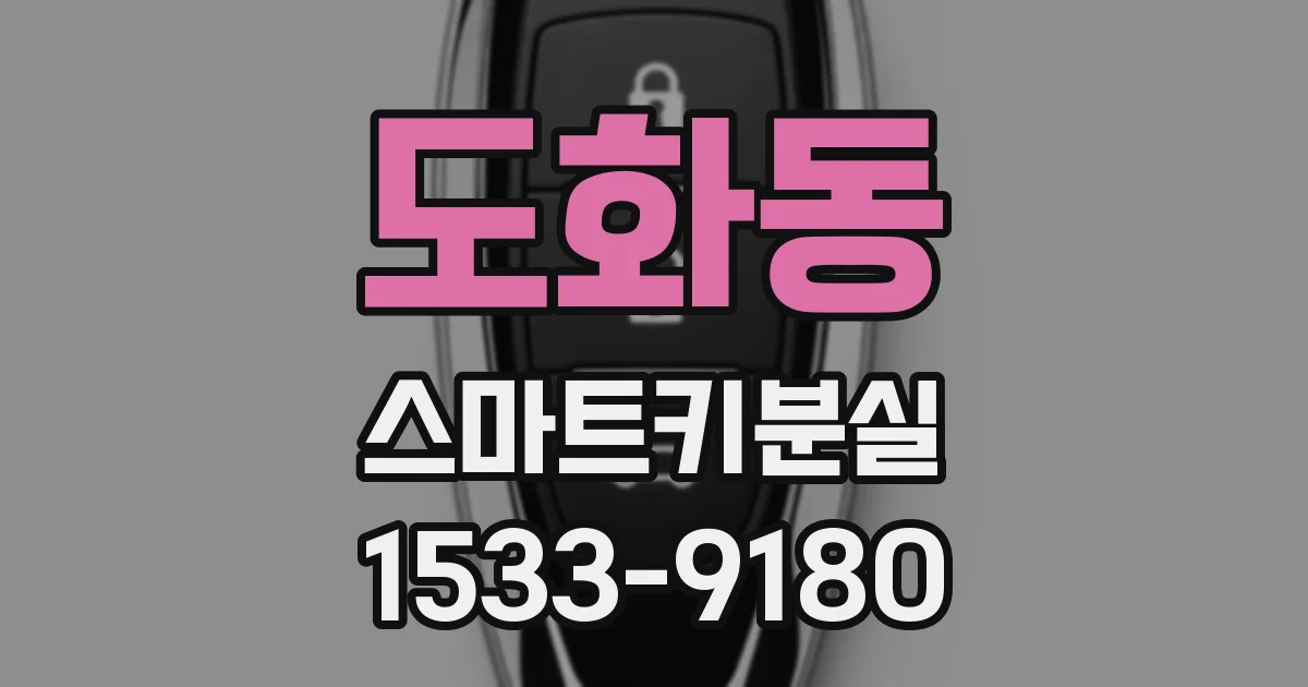 도화동 스마트키분실