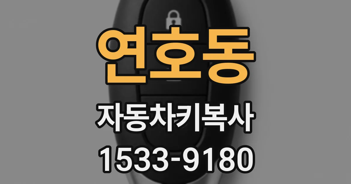 연호동 자동차키복사
