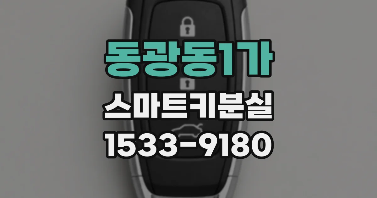 동광동1가 스마트키분실