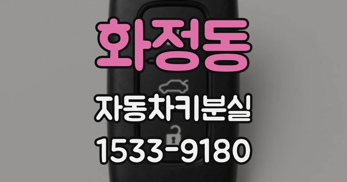 화정동 자동차키분실