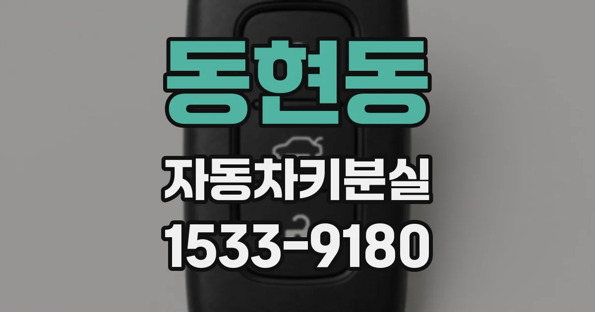 동현동 자동차키분실