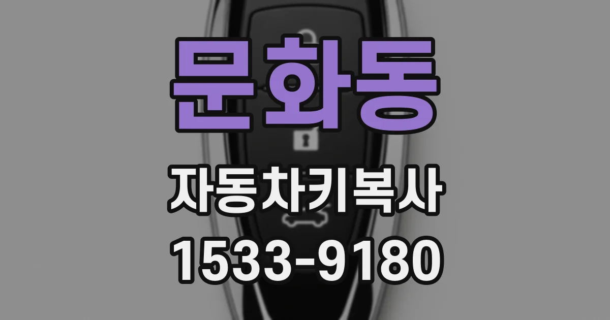 문화동 자동차키복사