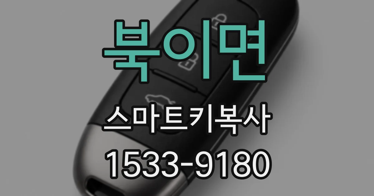 북이면 스마트키복사