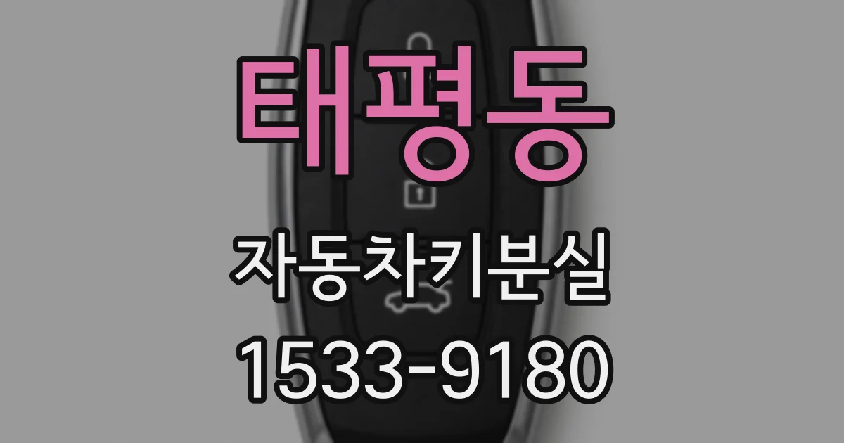 태평동 자동차키분실