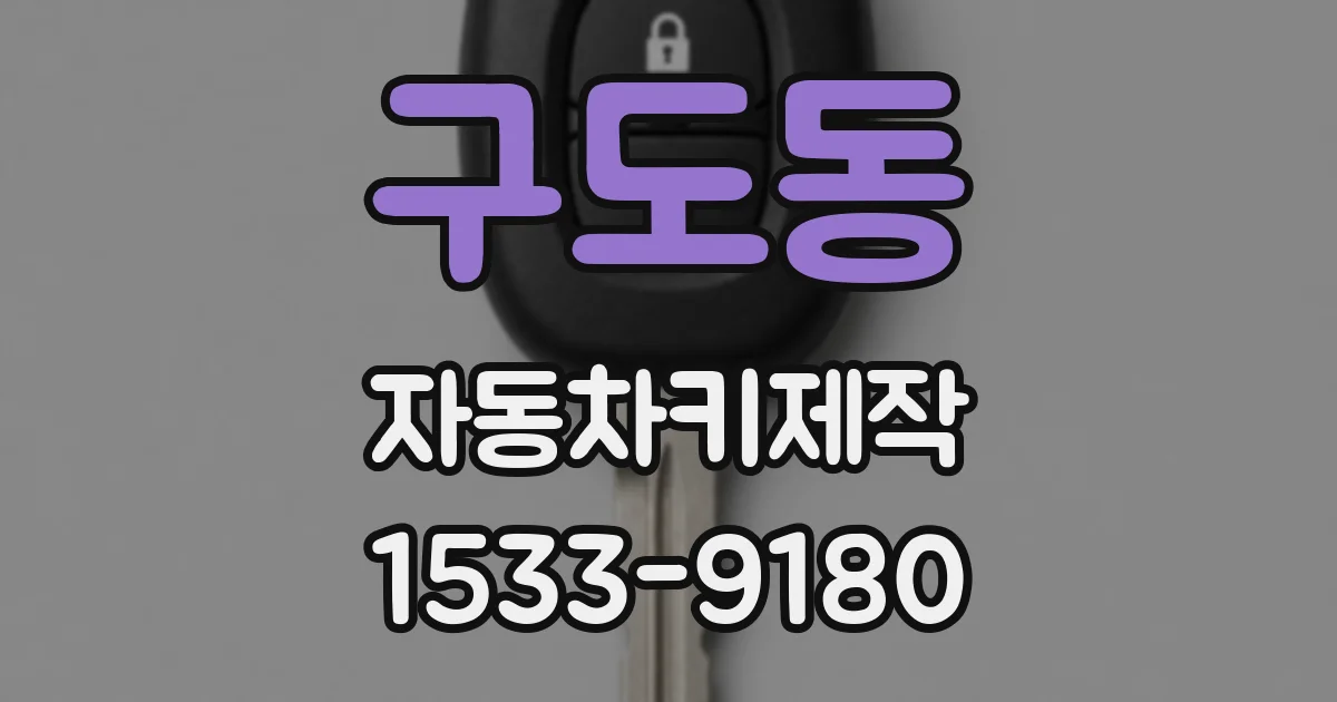 구도동 자동차키제작