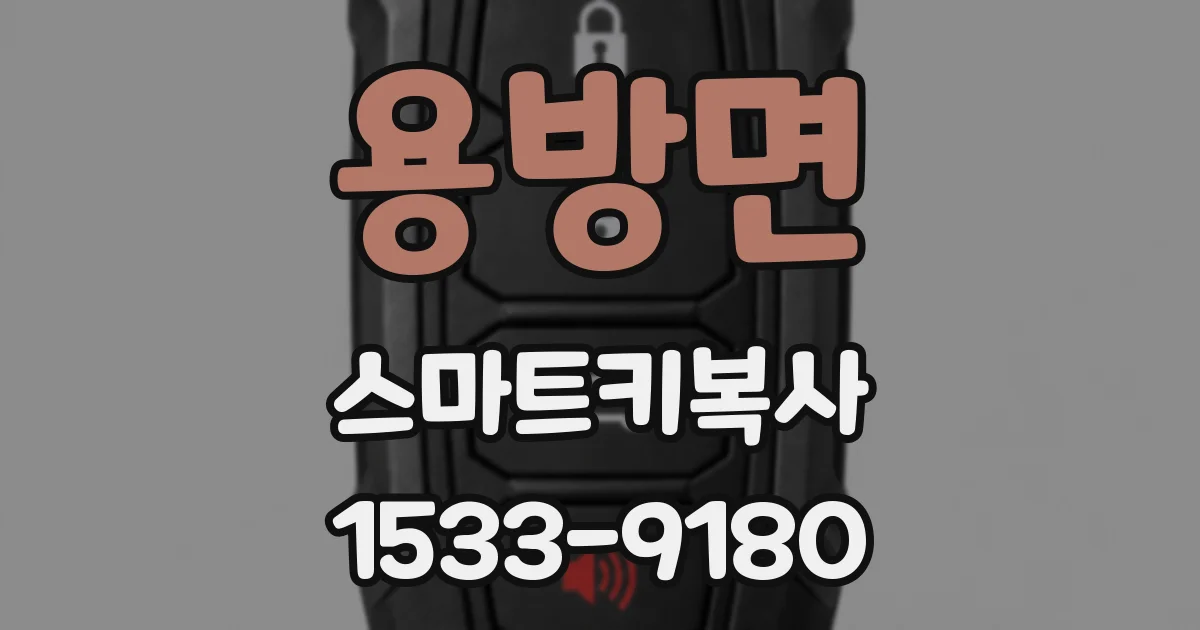 용방면 스마트키복사