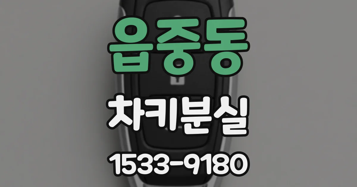 읍중동 차키분실