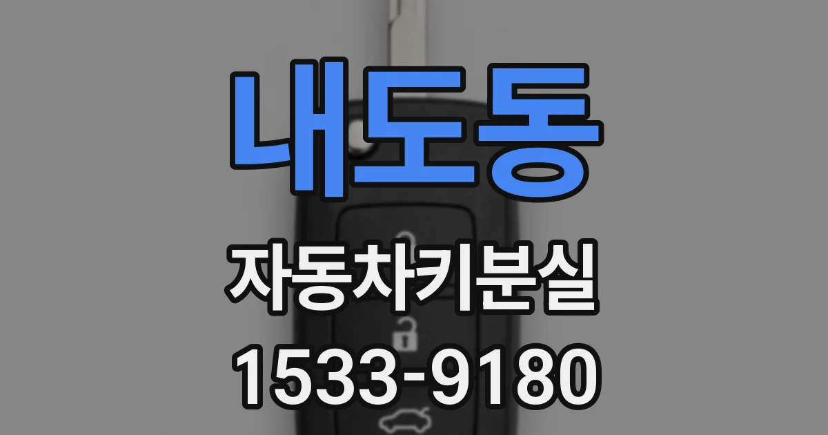 내도동 자동차키분실