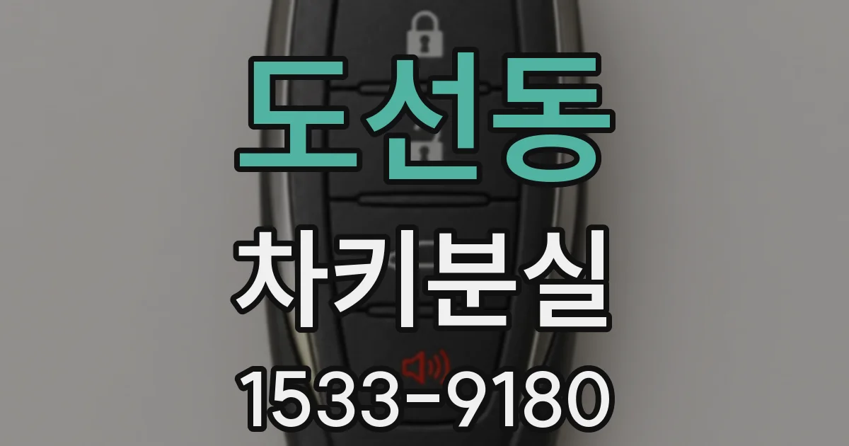 도선동 차키분실