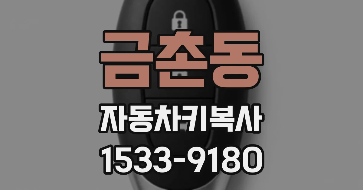 금촌동 자동차키복사