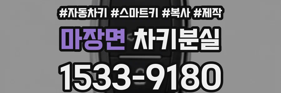마장면 차키분실
