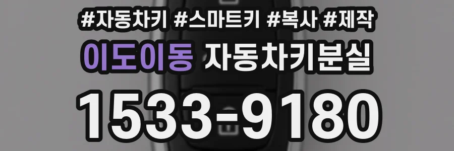 이도이동 자동차키분실