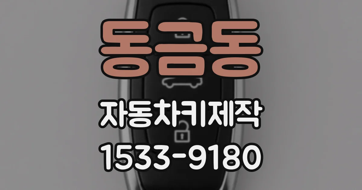 동금동 자동차키제작