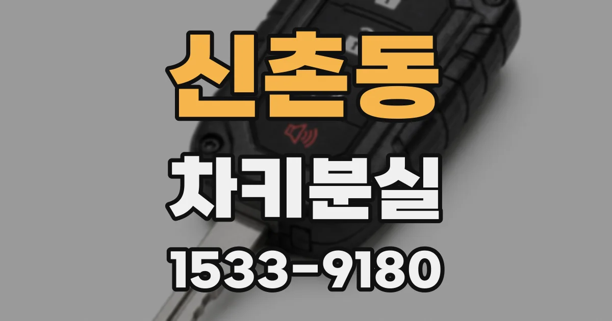 신촌동 차키분실