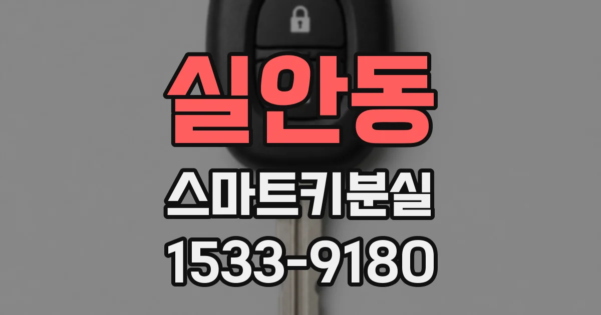 실안동 스마트키분실