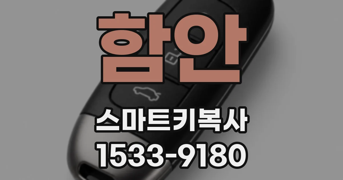함안 스마트키복사