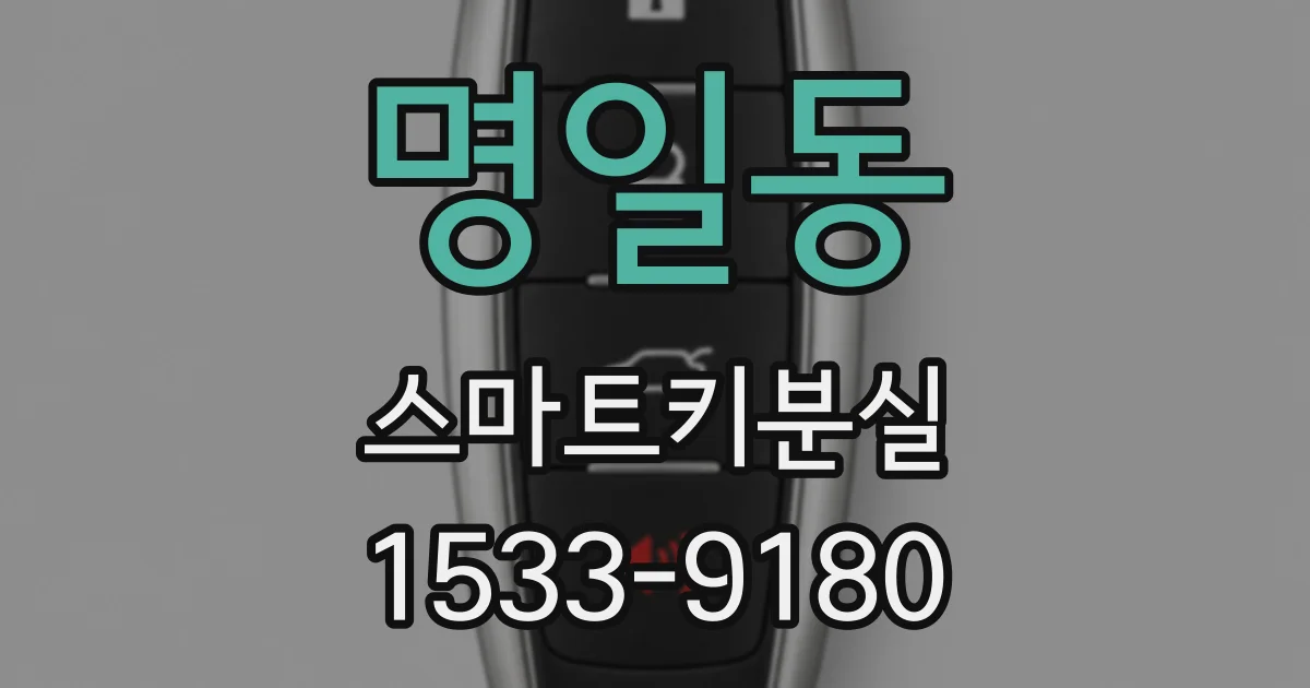 명일동 스마트키분실