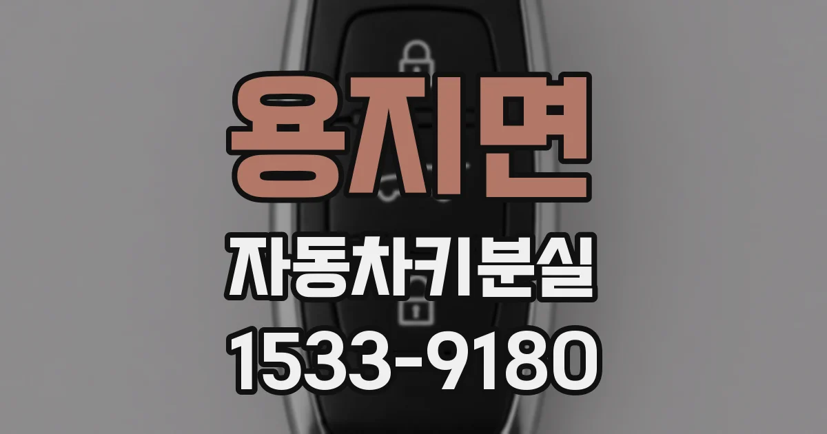 용지면 자동차키분실
