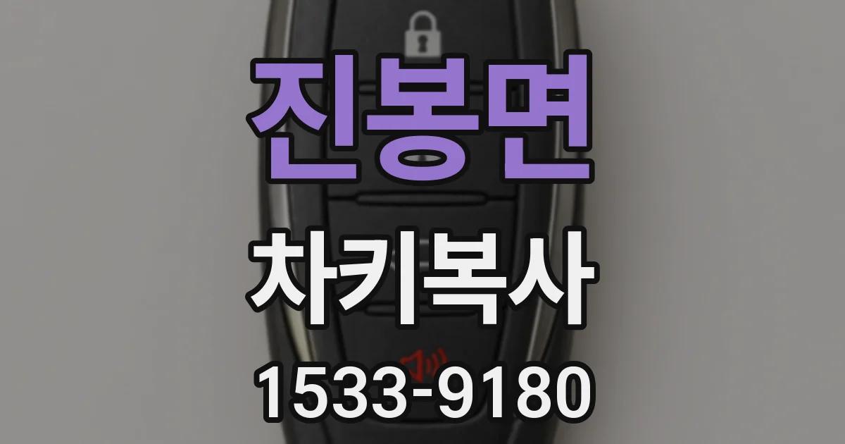 진봉면 차키복사