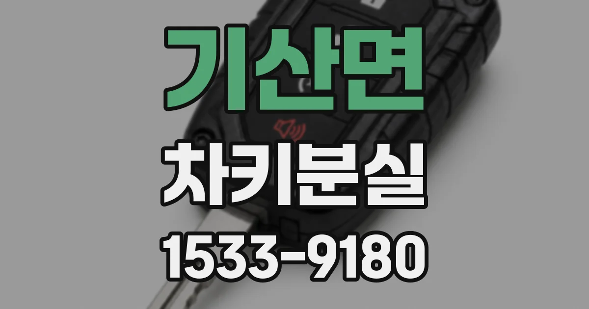 기산면 차키분실