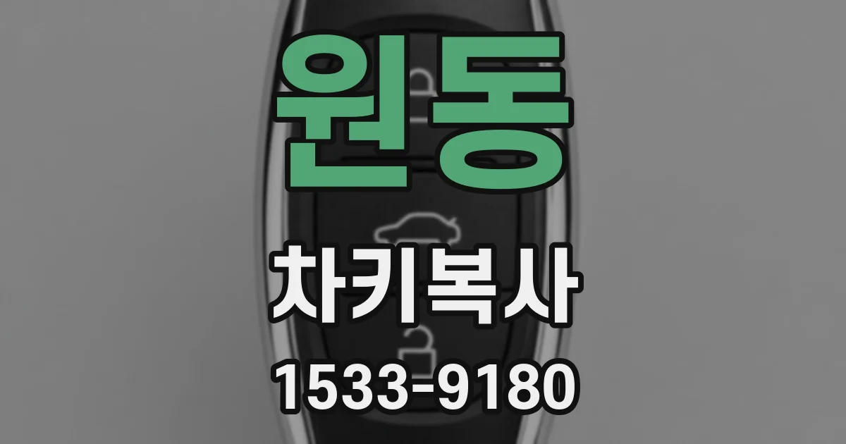 원동 차키복사