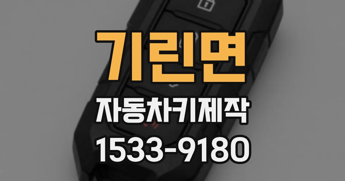 기린면 자동차키제작