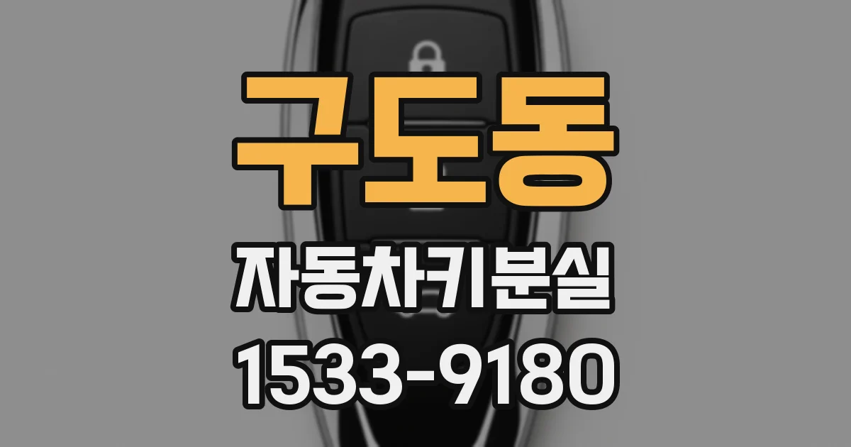 구도동 자동차키분실