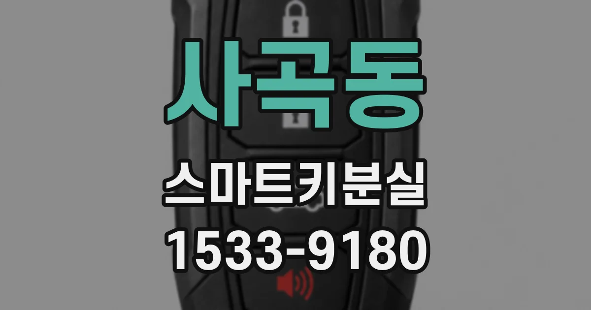 사곡동 스마트키분실