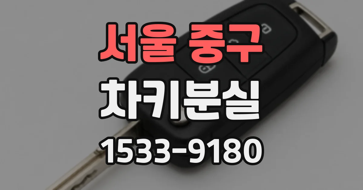 서울 중구 차키분실