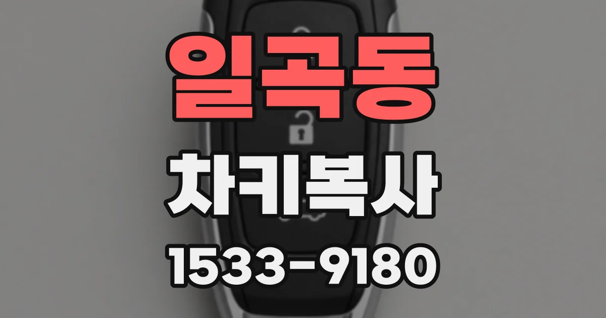 일곡동 차키복사