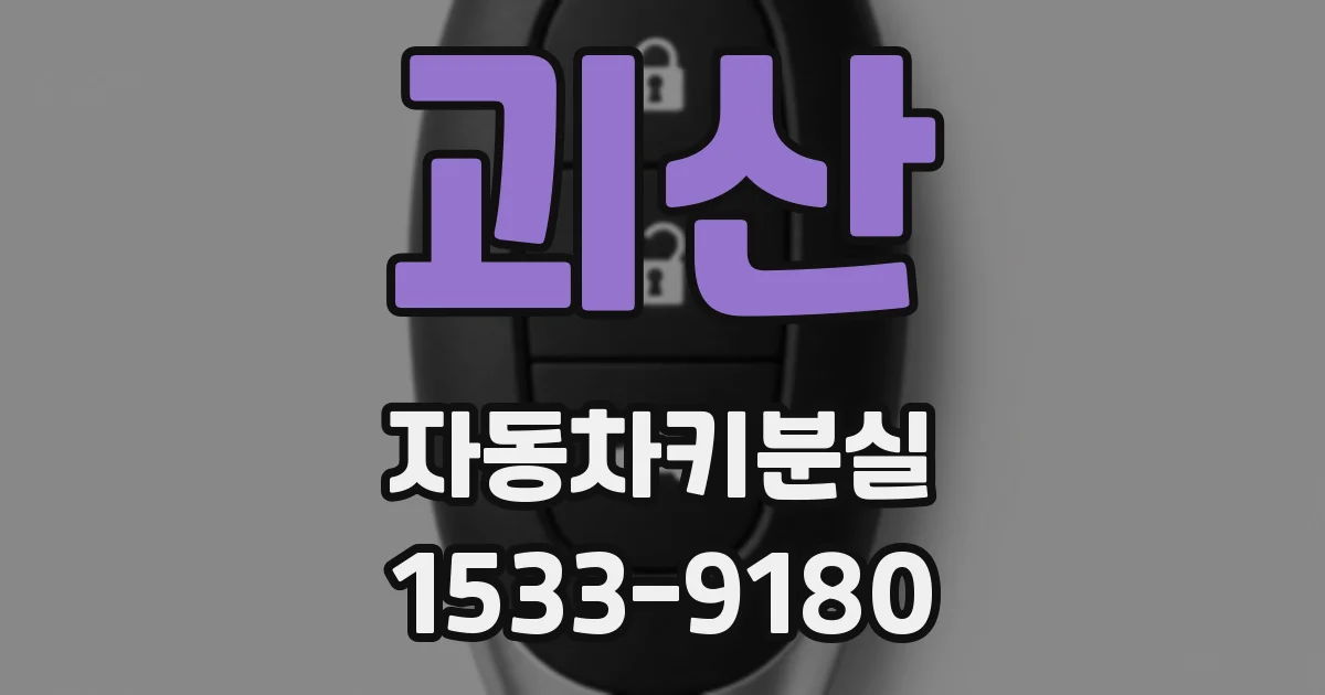 괴산 자동차키분실