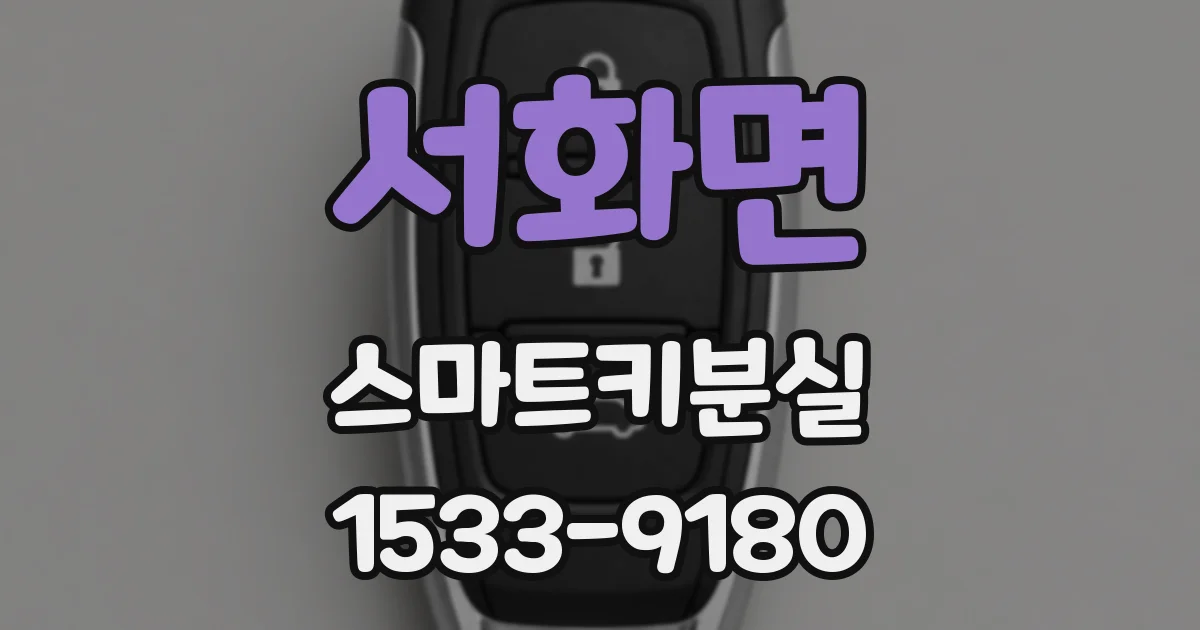서화면 스마트키분실