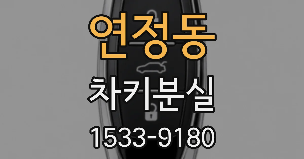 연정동 차키분실