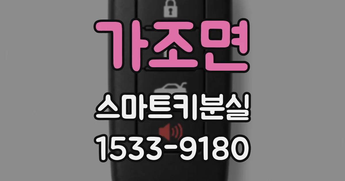가조면 스마트키분실
