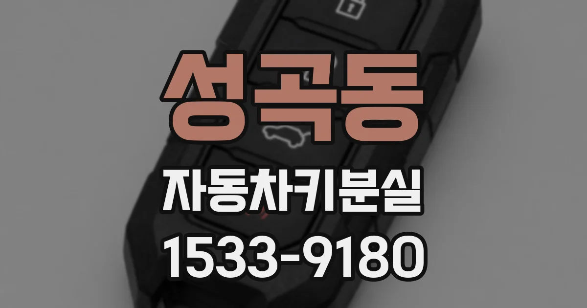 성곡동 자동차키분실