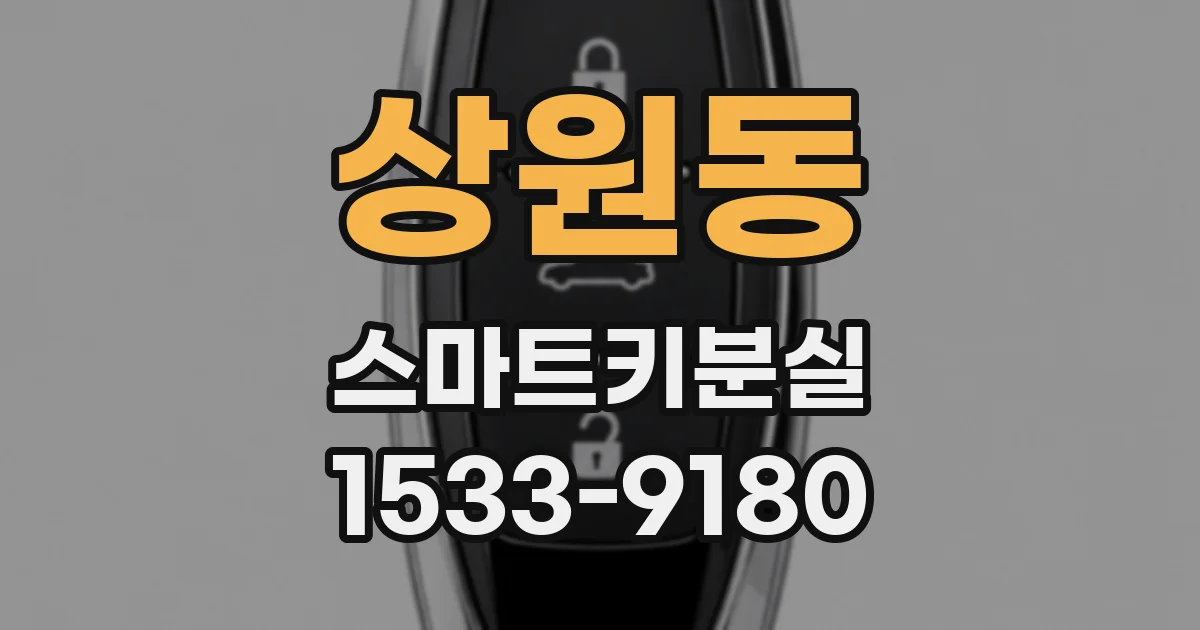 상원동 스마트키분실