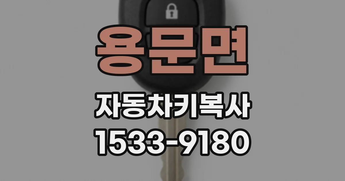 용문면 자동차키복사