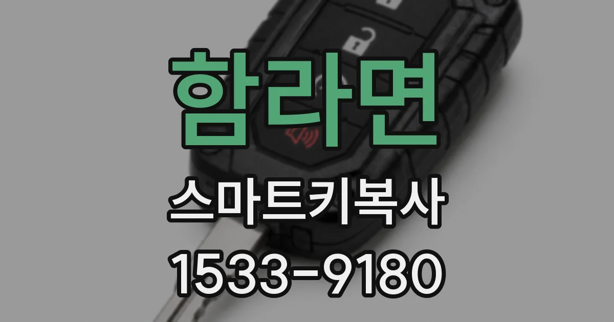 함라면 스마트키복사