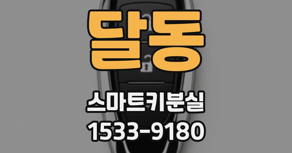 달동 스마트키분실