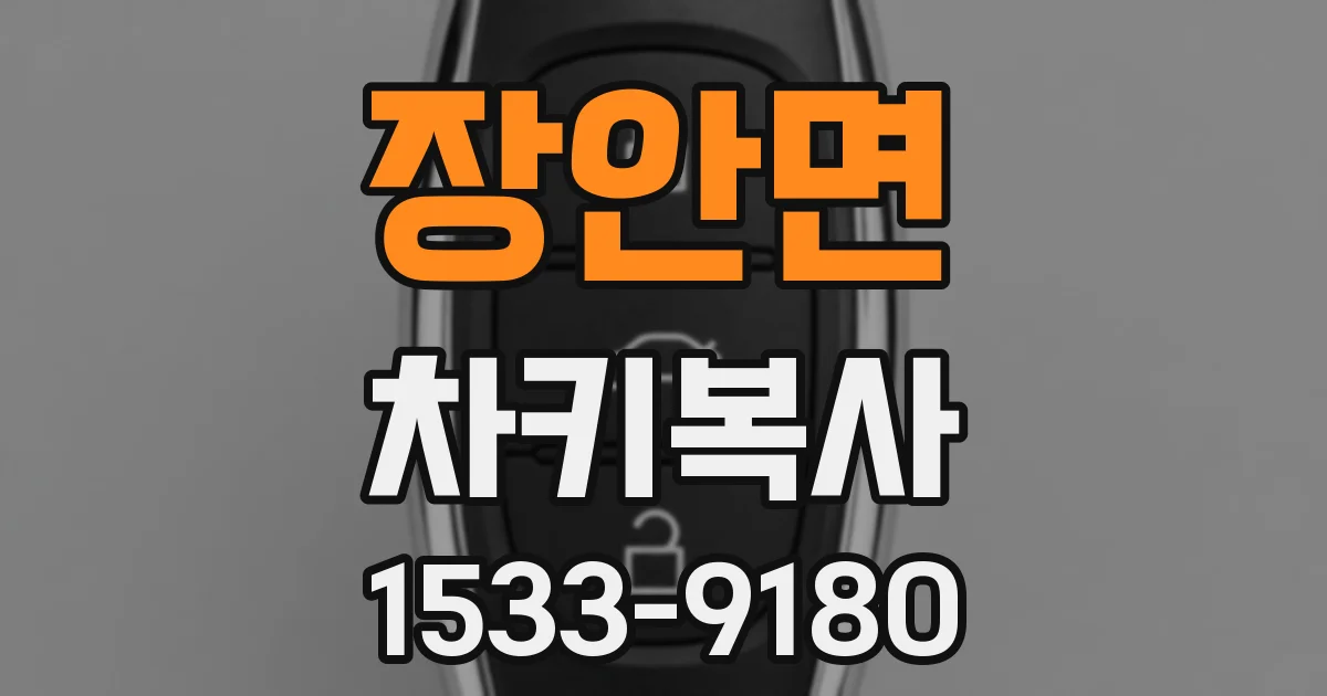 장안면 차키복사