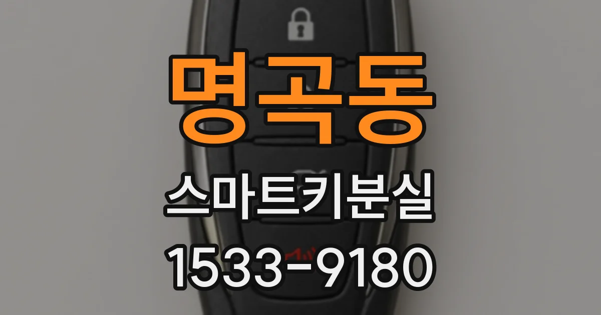 명곡동 스마트키분실