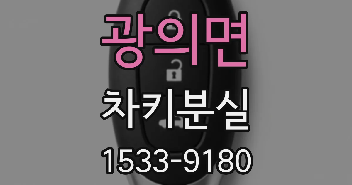 광의면 차키분실
