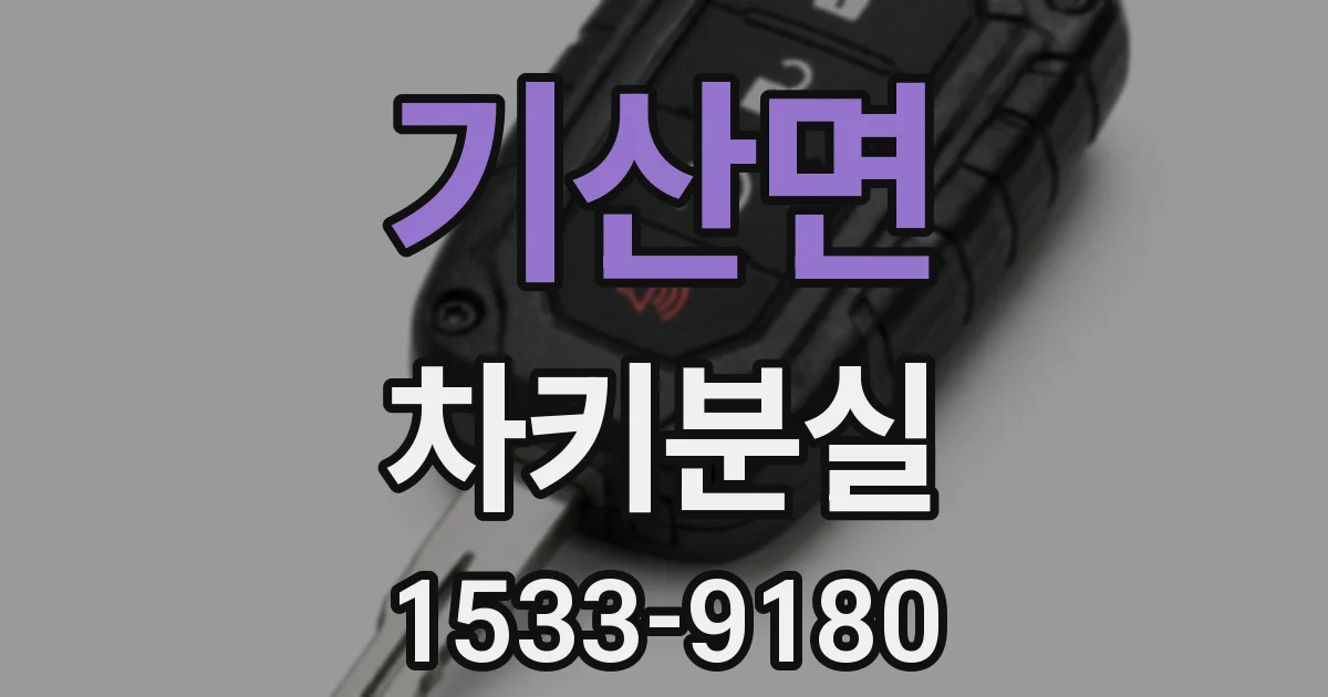 기산면 차키분실